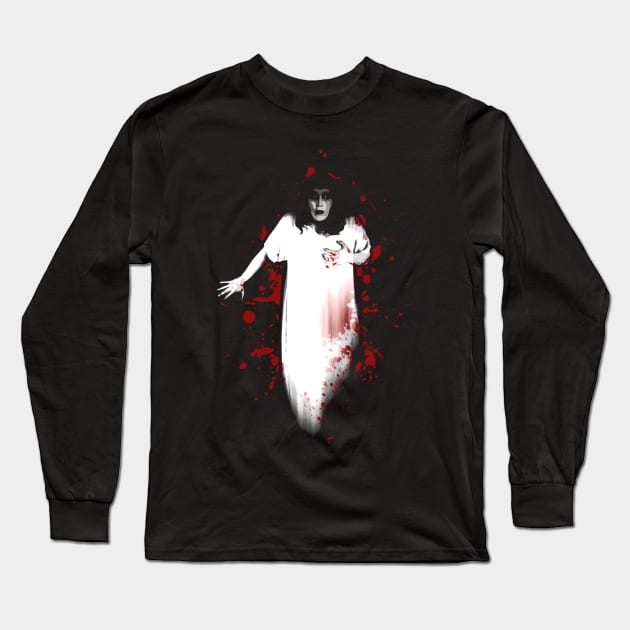 Silent Scream Queen Long Sleeve T-Shirt by SquareDog